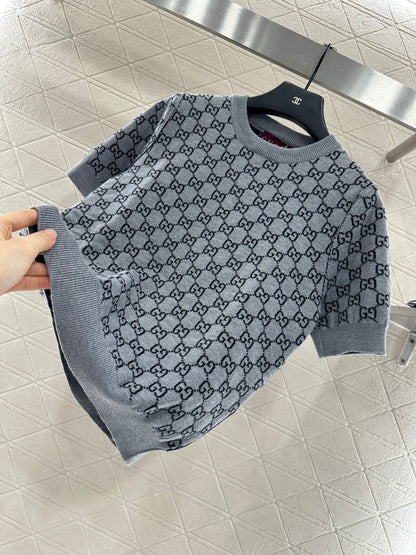 25fw Wear knitted short sleeves on both sides