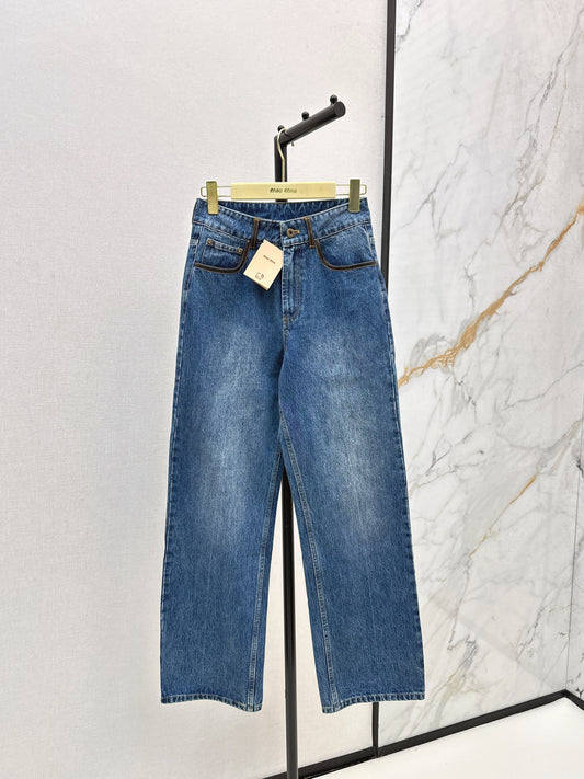 25fw Contrasting jeans
