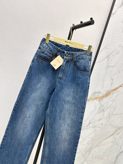 25fw Contrasting jeans