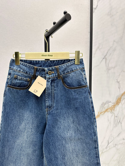 25fw Contrasting jeans