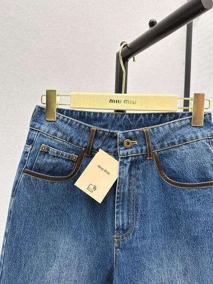 25fw Contrasting jeans