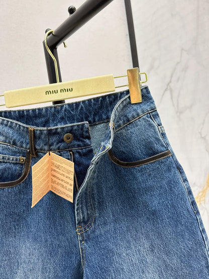 25fw Contrasting jeans