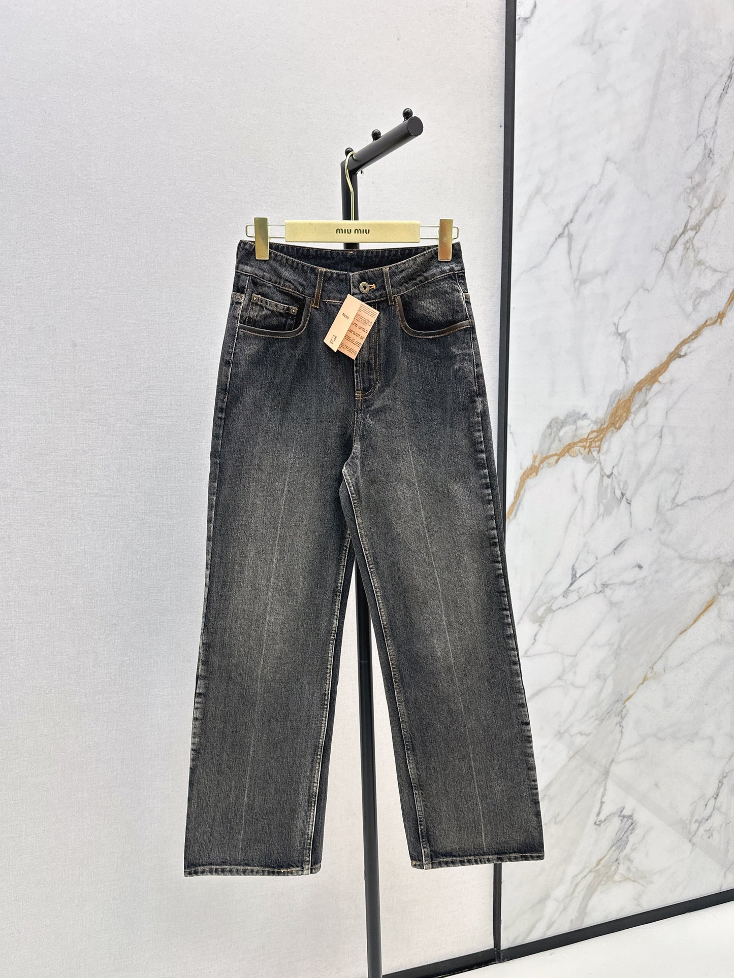 25fw Contrasting jeans