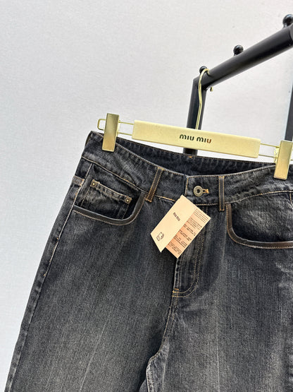 25fw Contrasting jeans