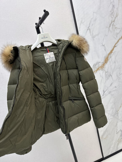 25fw Hooded short down jacket