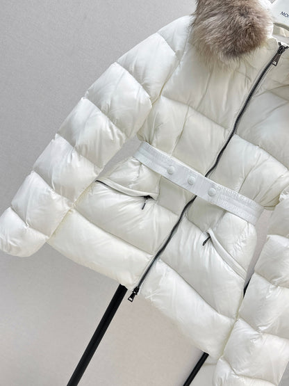 25fw Hooded short down jacket