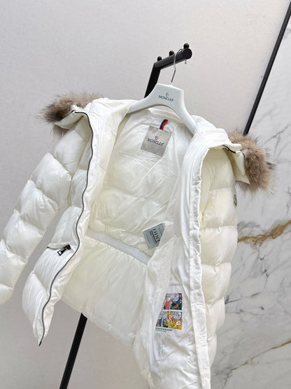 25fw Hooded short down jacket