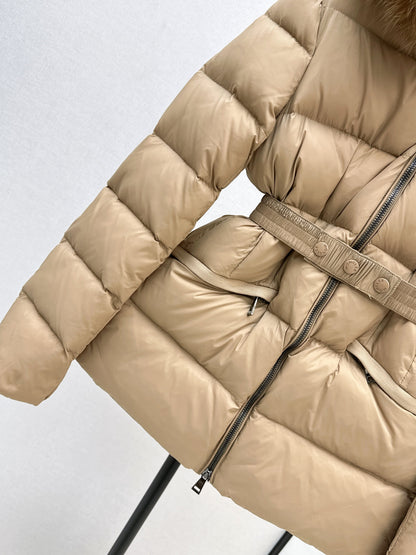 25fw Hooded short down jacket