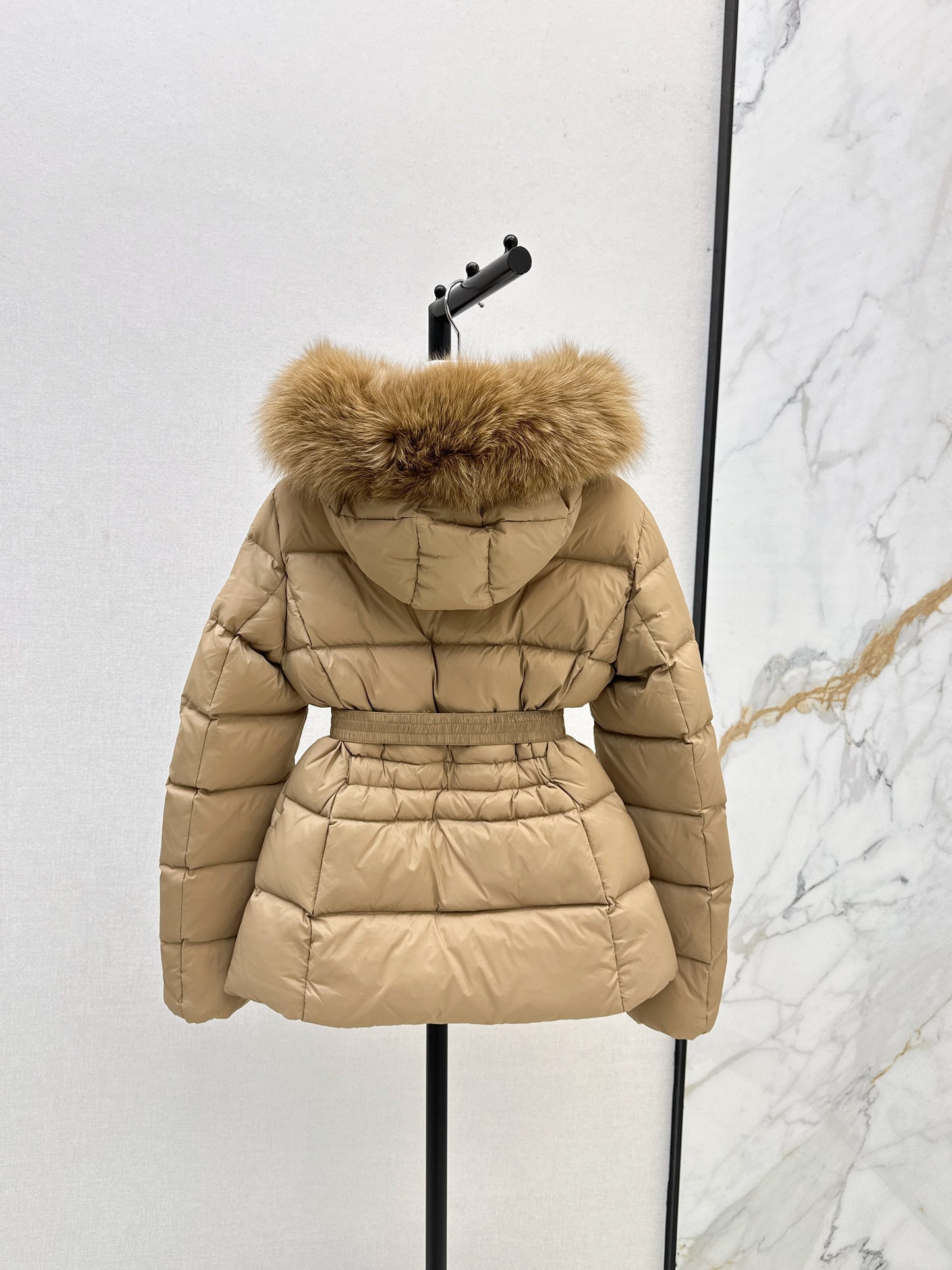 25fw Hooded short down jacket