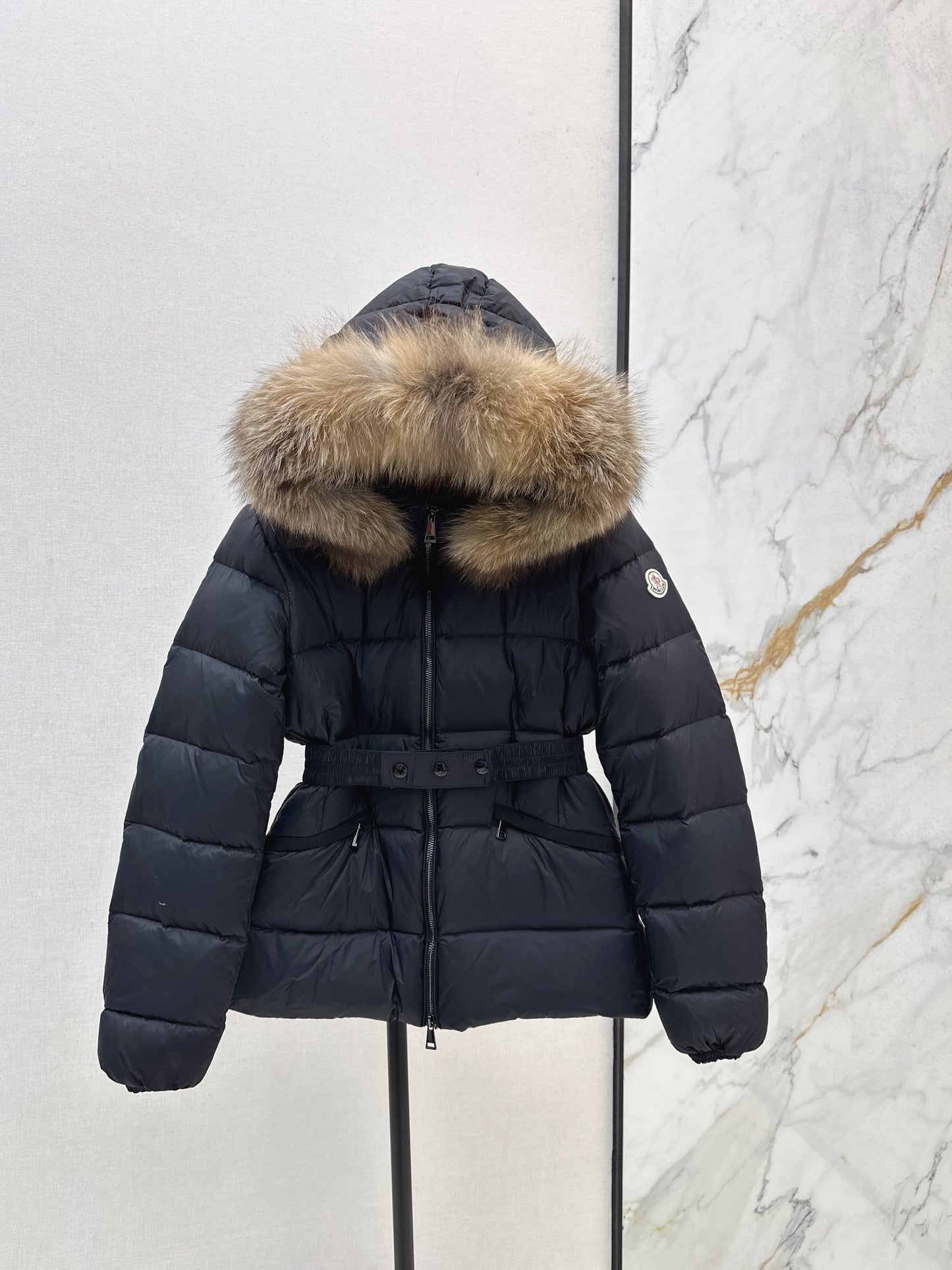 25fw Hooded short down jacket