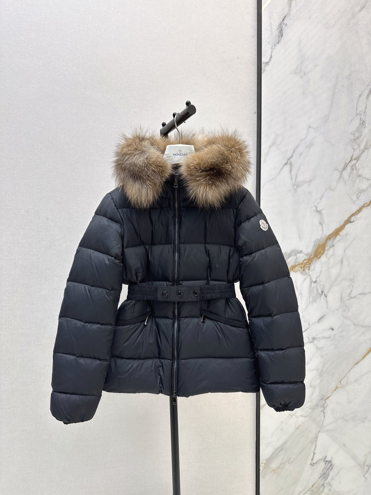 25fw Hooded short down jacket