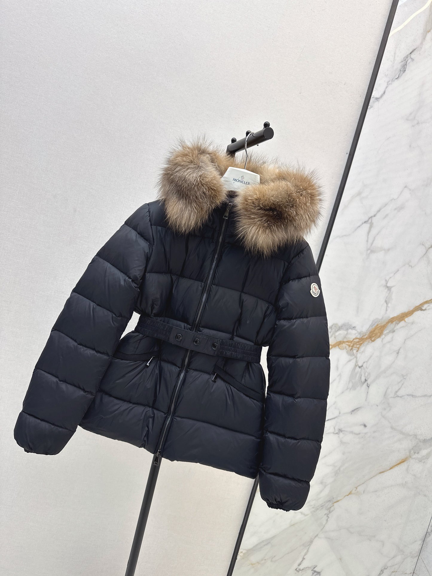25fw Hooded short down jacket
