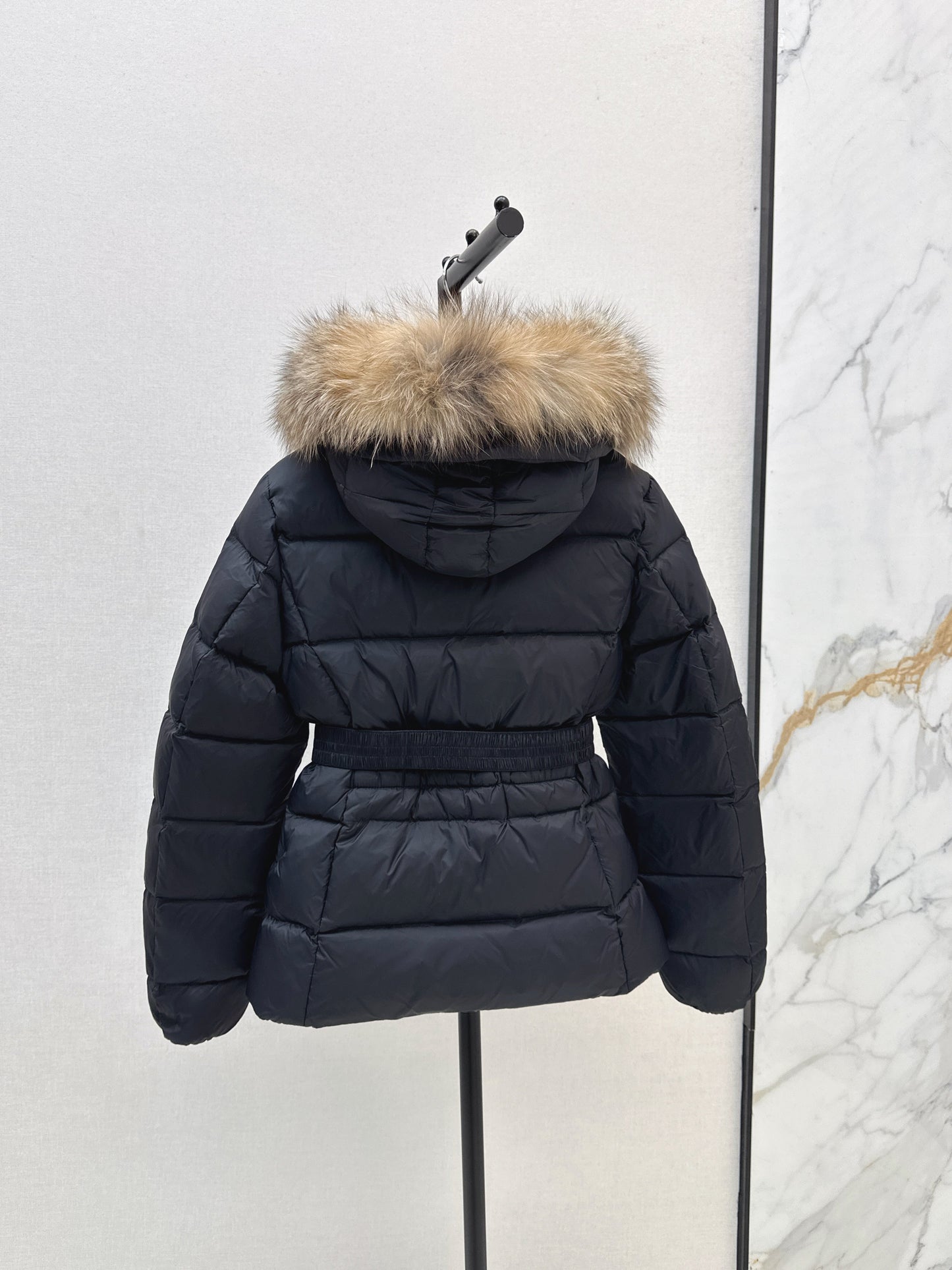 25fw Hooded short down jacket