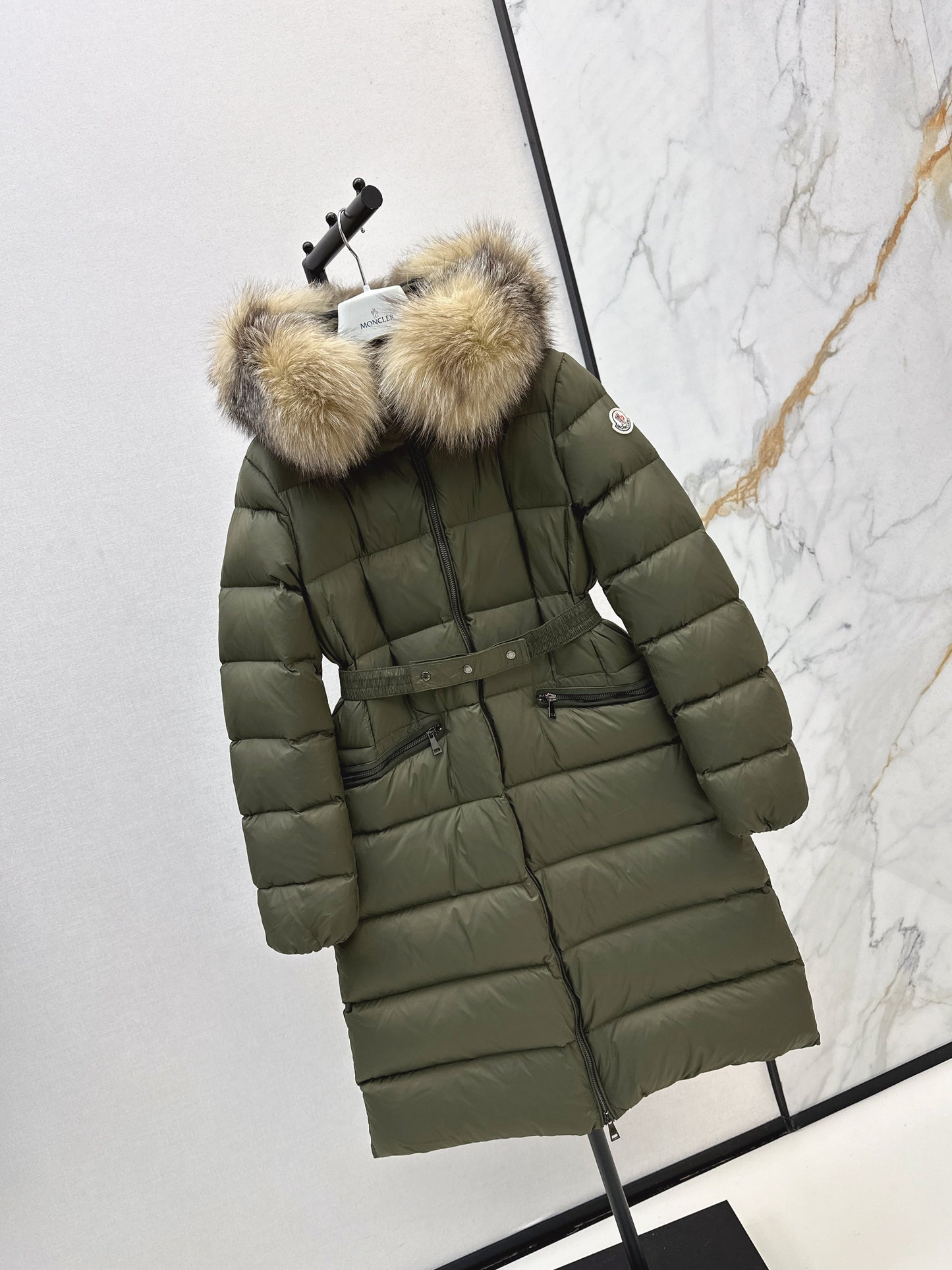 25fw Hooded long down jacket