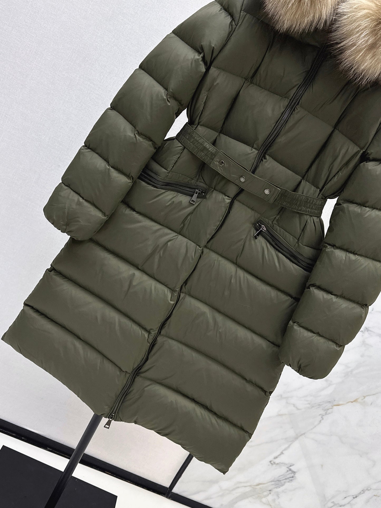 25fw Hooded long down jacket