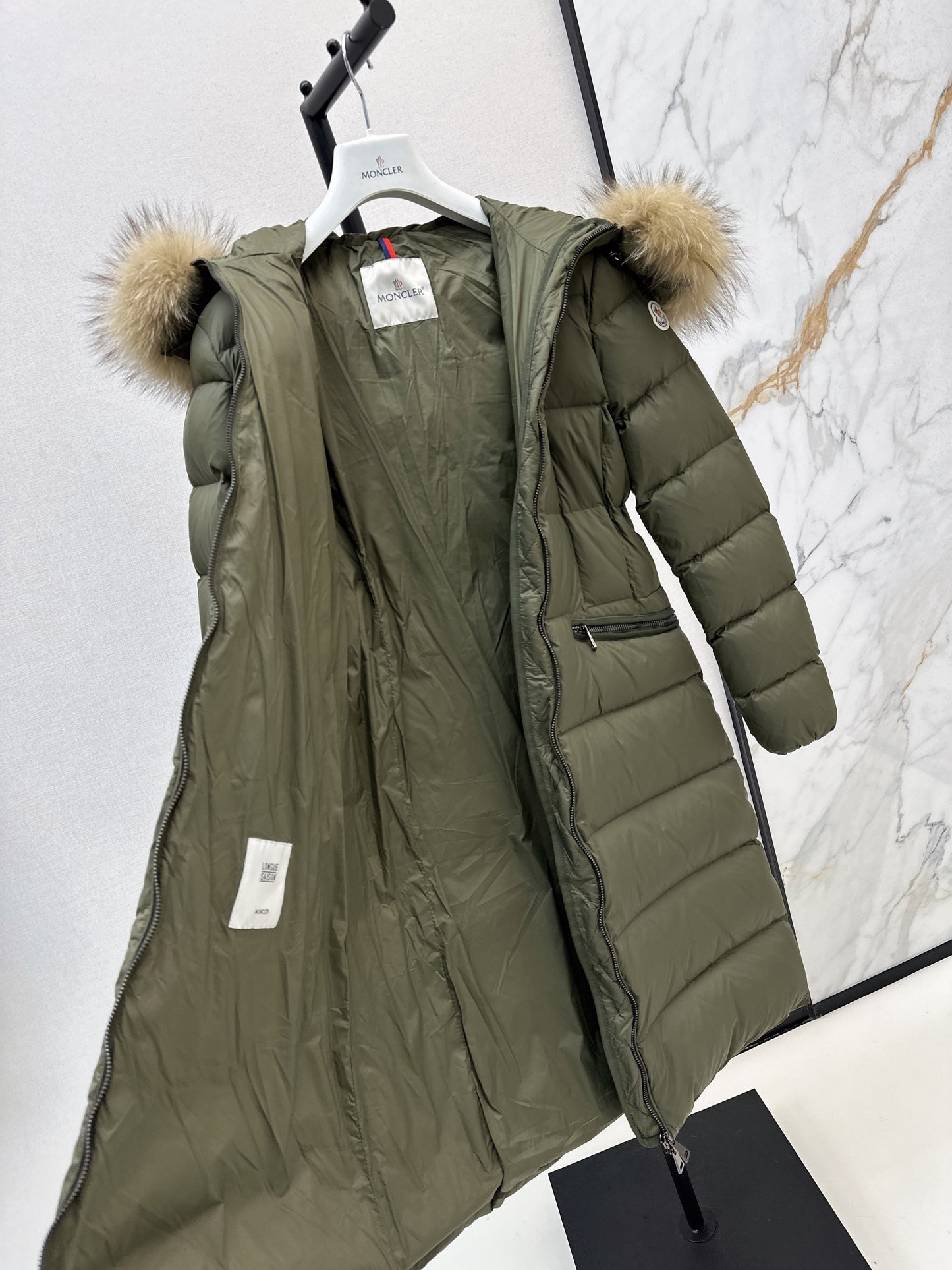 25fw Hooded long down jacket