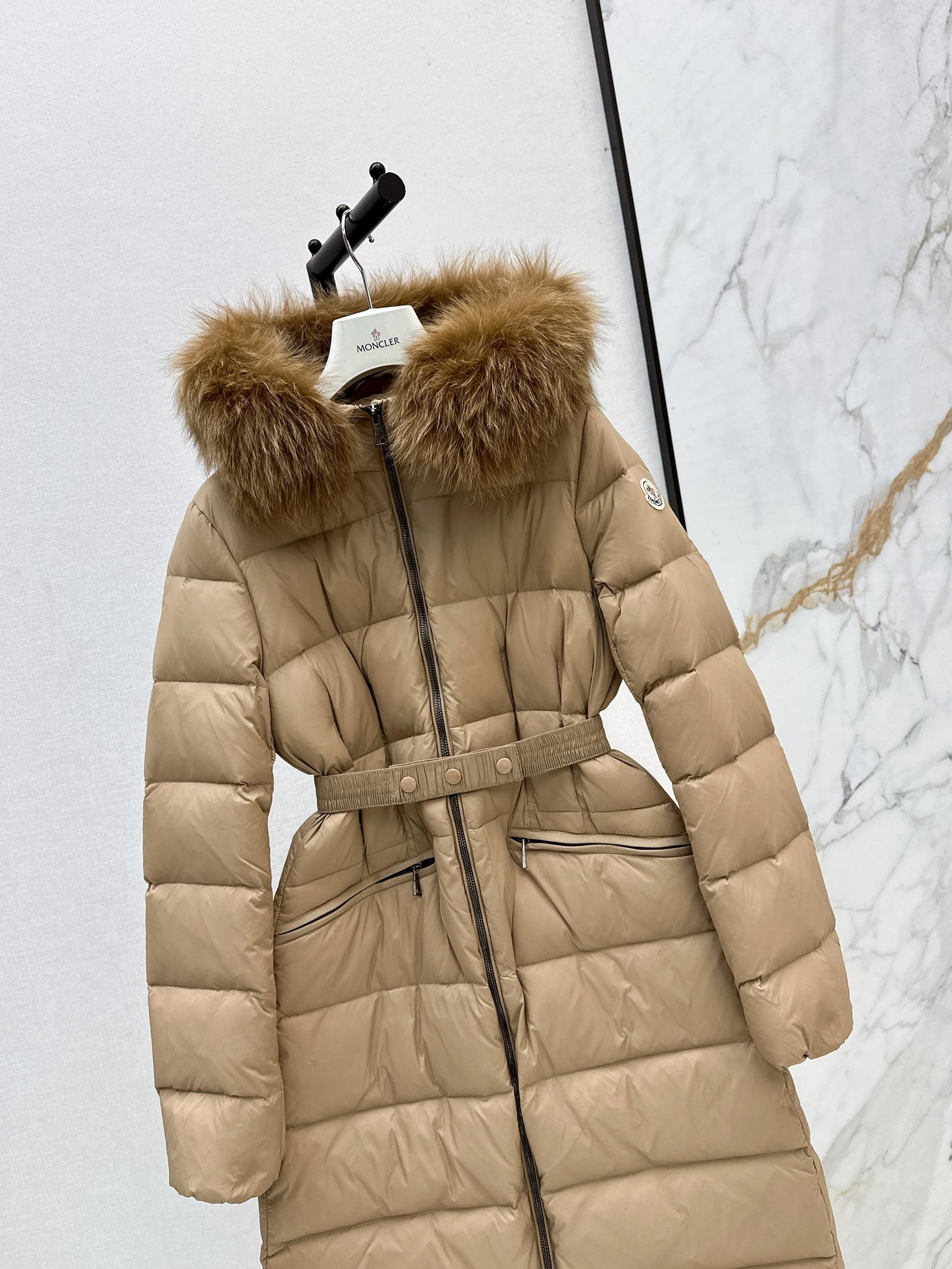 25fw Hooded long down jacket