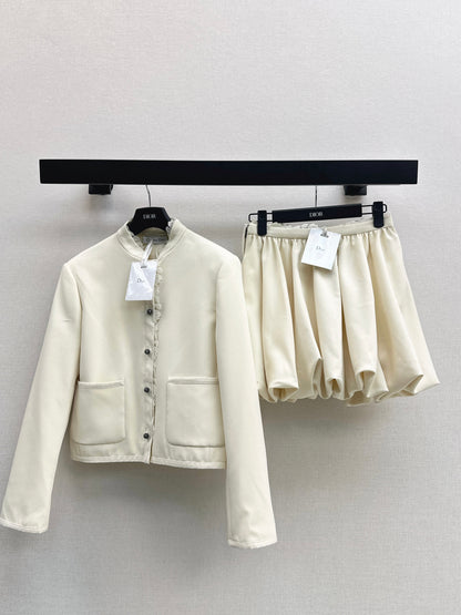 25fw Lace lace stand up collar suit jacket