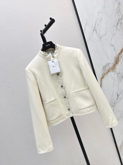 25fw Lace lace stand up collar suit jacket