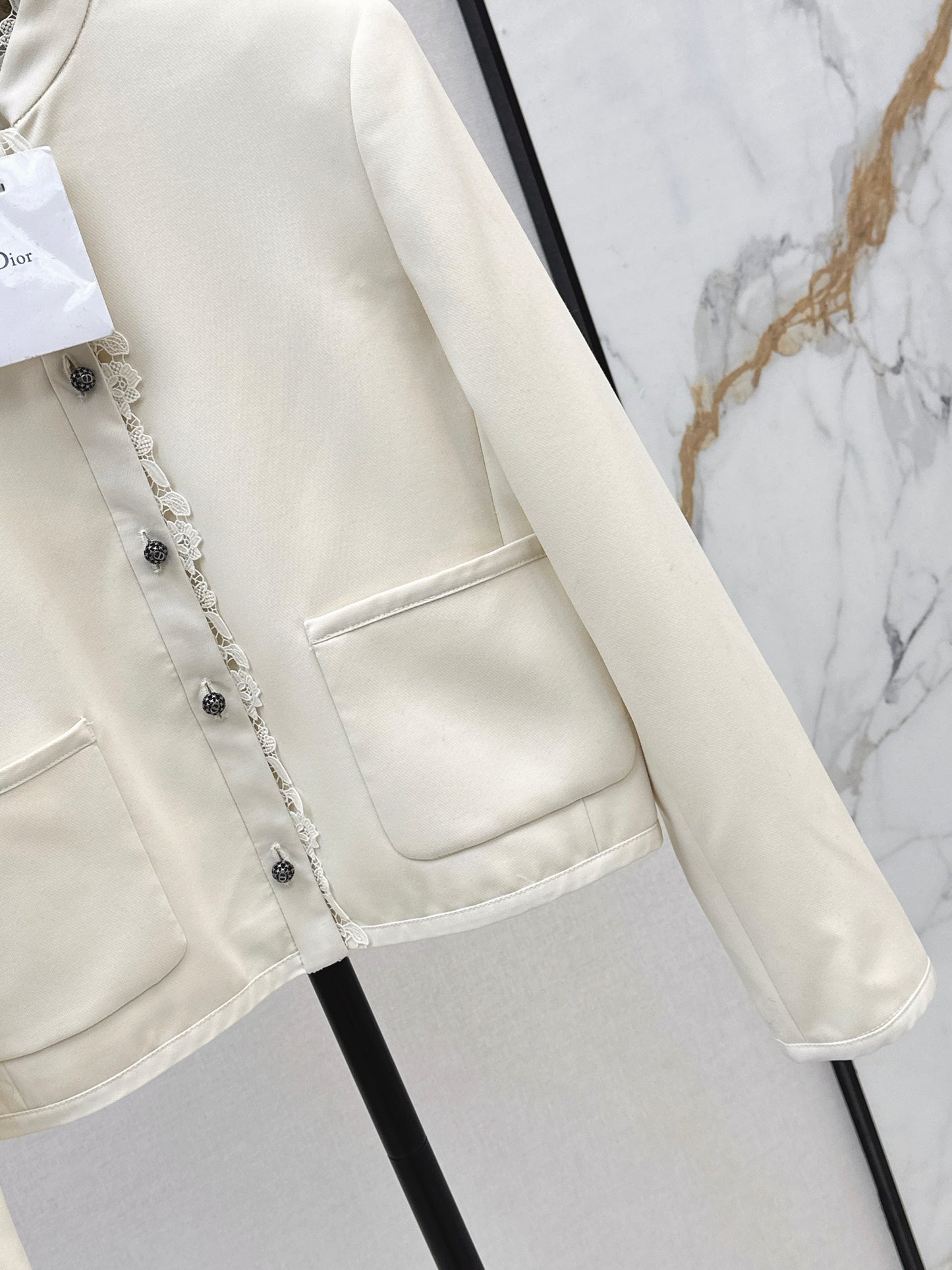 25fw Lace lace stand up collar suit jacket