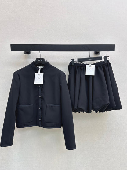 25fw Lace lace stand up collar suit jacket