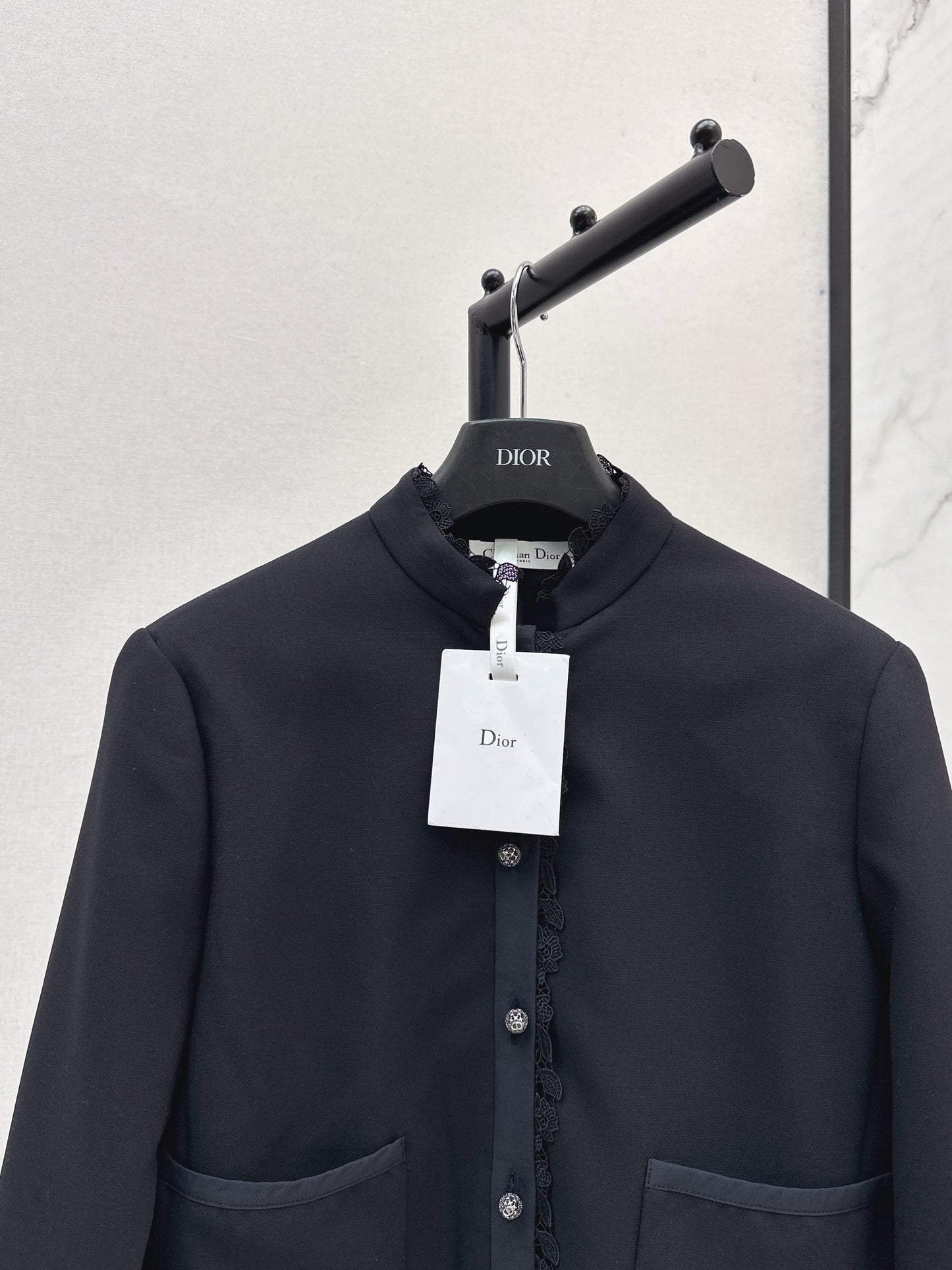 25fw Lace lace stand up collar suit jacket