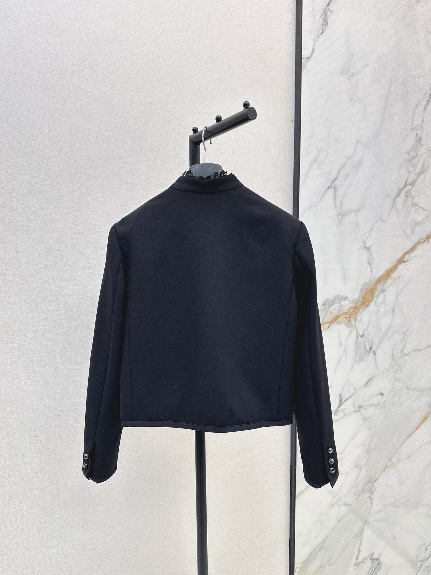 25fw Lace lace stand up collar suit jacket