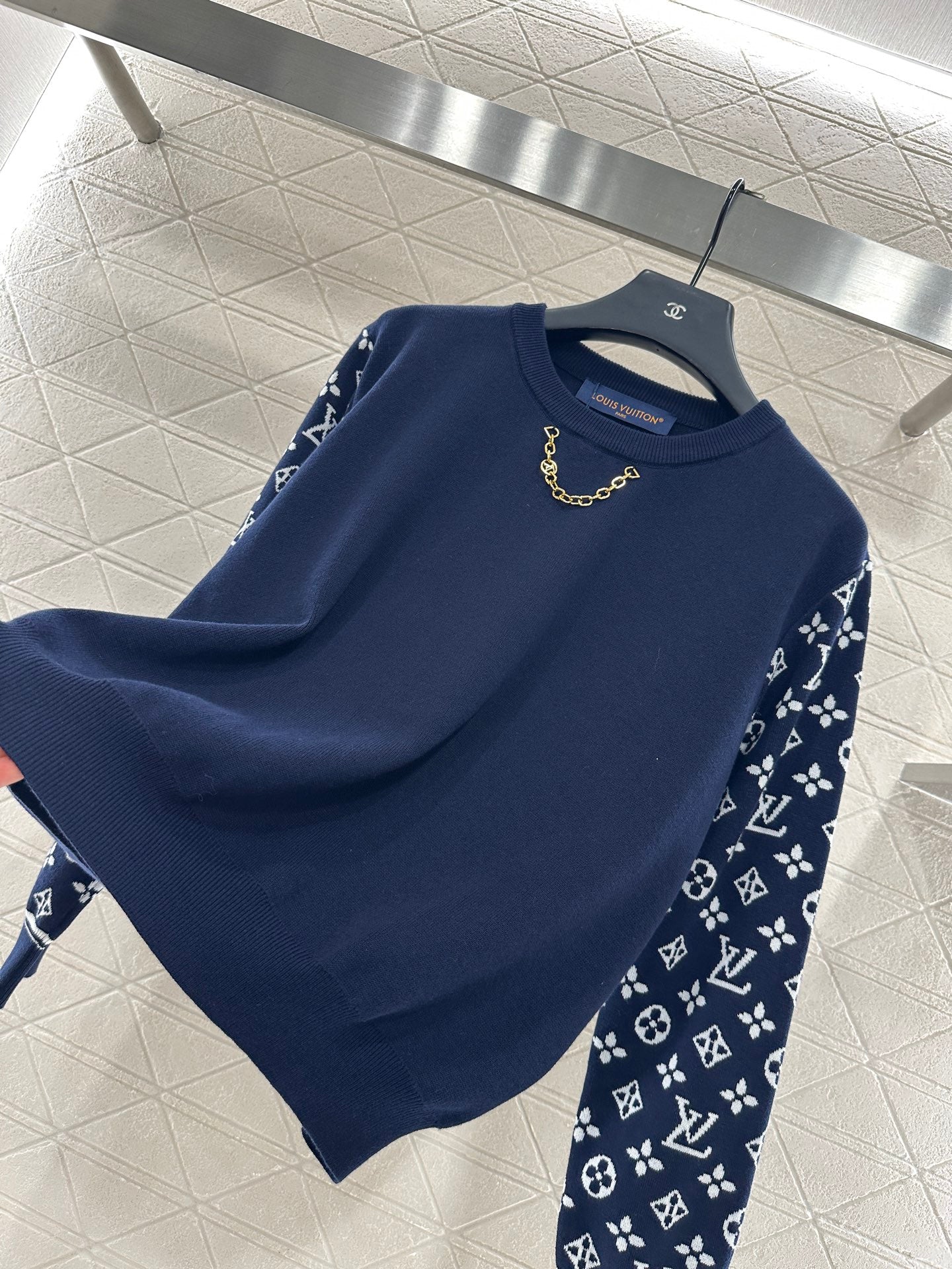 25fw Jacquard Chain Long Sleeve