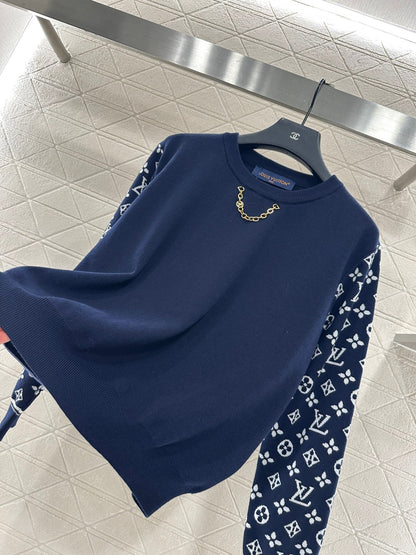 25fw Jacquard Chain Long Sleeve