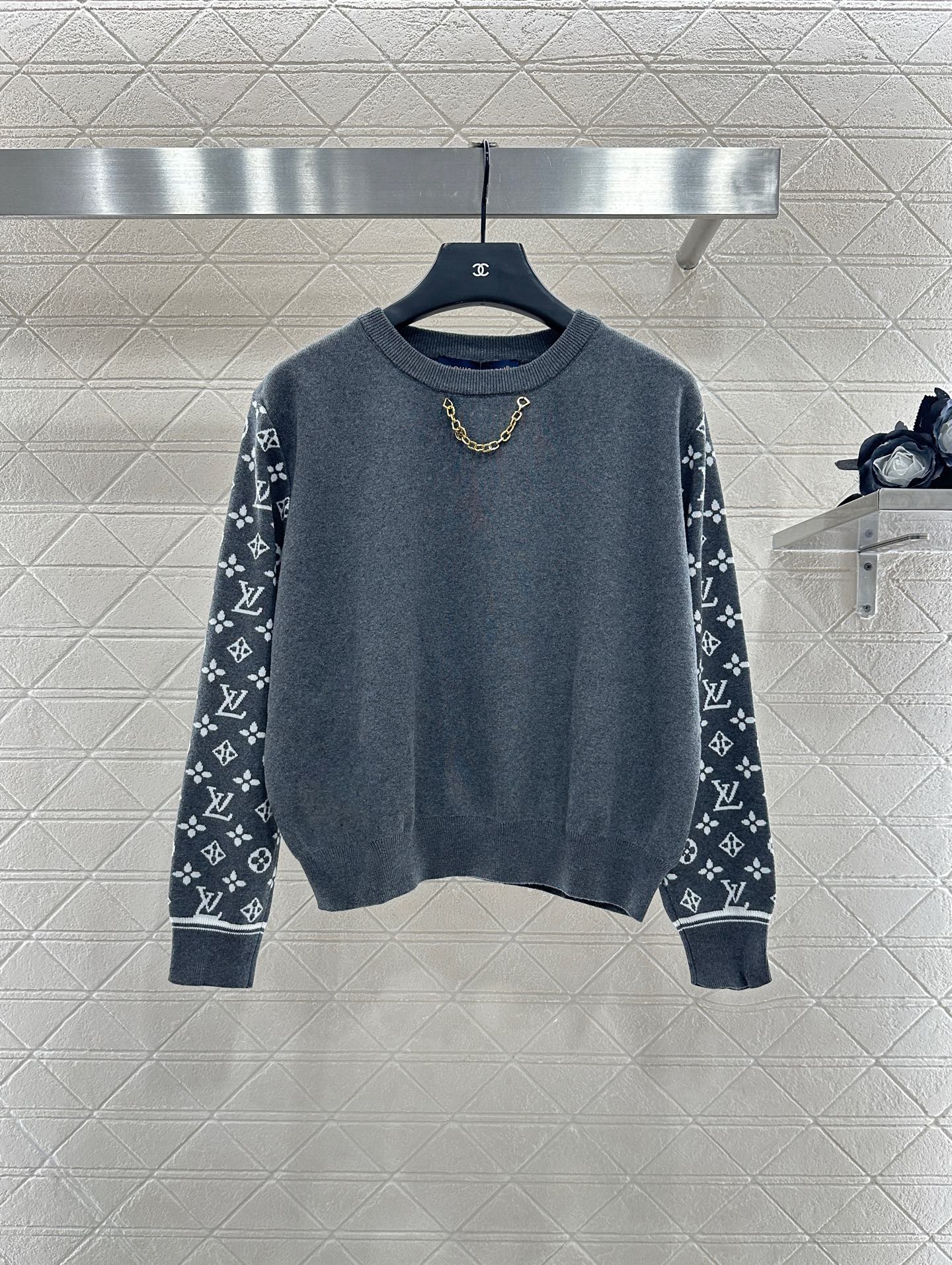 25fw Jacquard Chain Long Sleeve