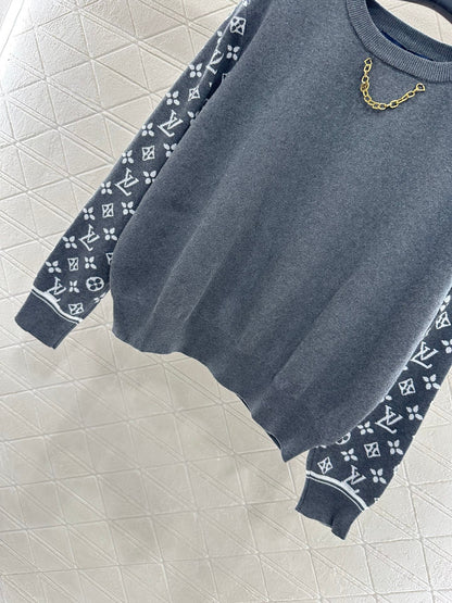 25fw Jacquard Chain Long Sleeve