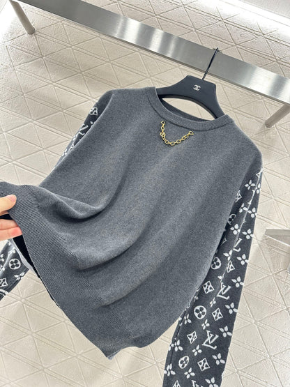 25fw Jacquard Chain Long Sleeve