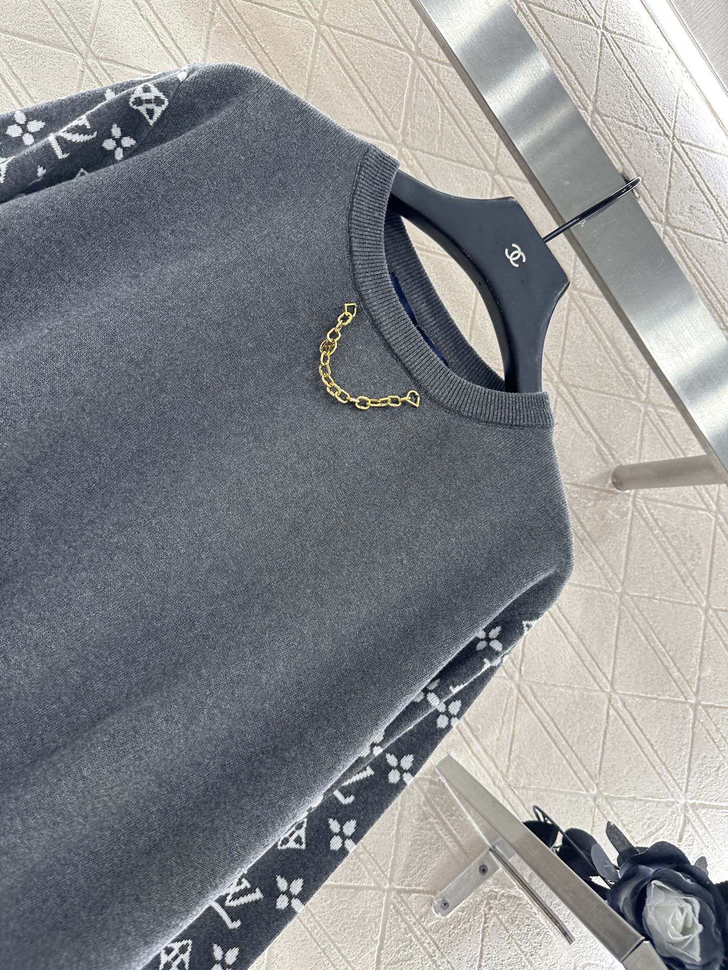 25fw Jacquard Chain Long Sleeve