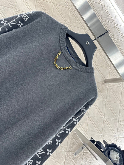 25fw Jacquard Chain Long Sleeve