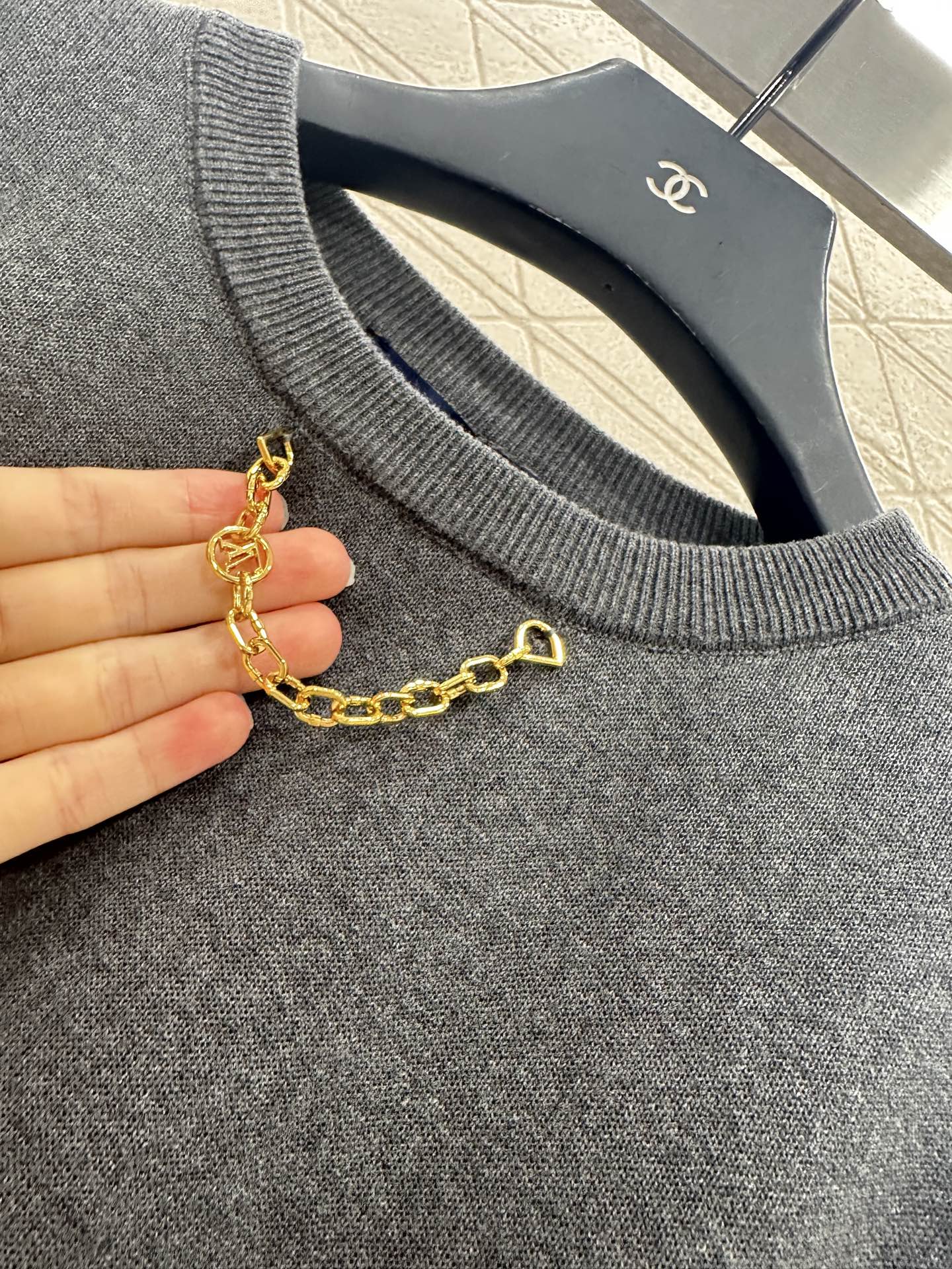 25fw Jacquard Chain Long Sleeve