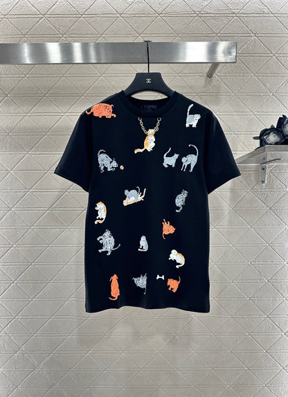 25fw Round neck print 𝑇𝑒𝑒