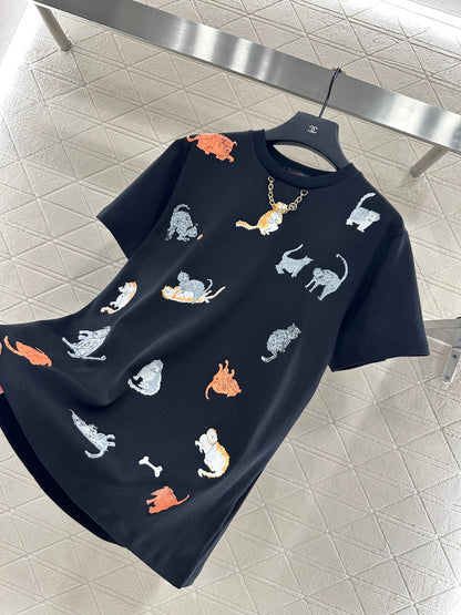 25fw Round neck print 𝑇𝑒𝑒