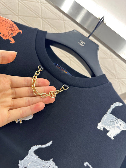 25fw Round neck print 𝑇𝑒𝑒