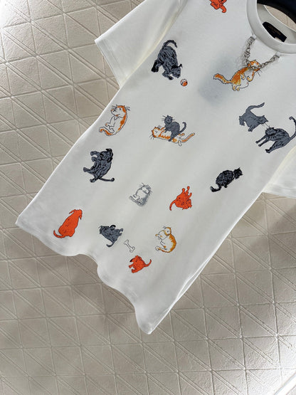 25fw Round neck print 𝑇𝑒𝑒