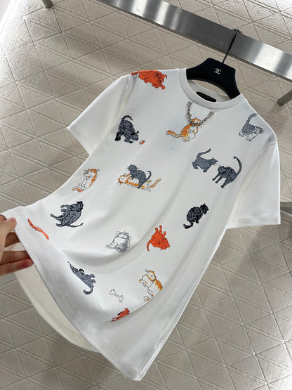 25fw Round neck print 𝑇𝑒𝑒