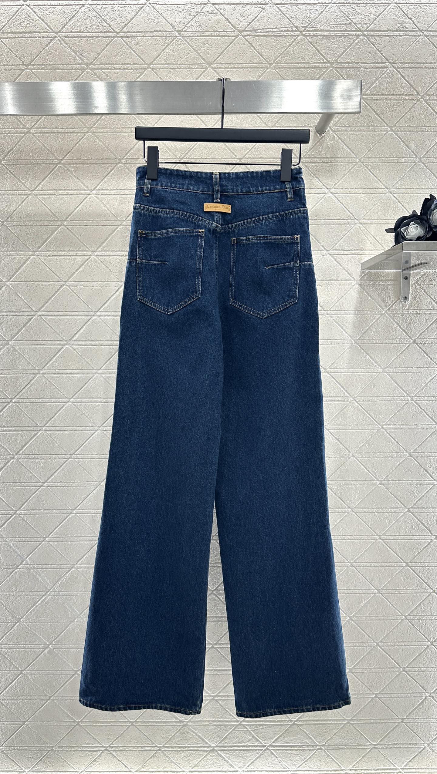 25fw Skirt edge denim pants