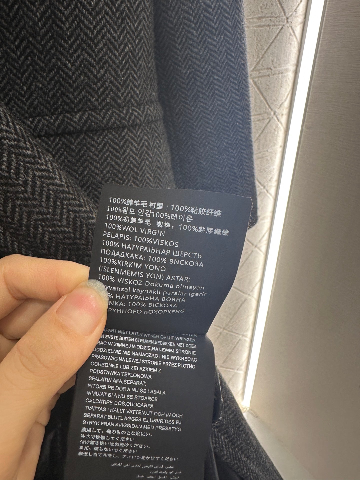 25fw Front shoulder lapel long coat