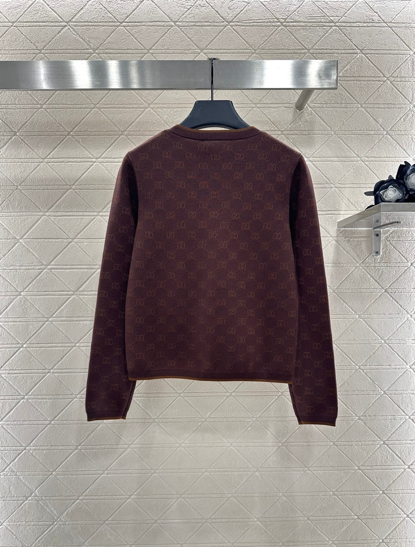 25fw Jacquard knitted cardigan