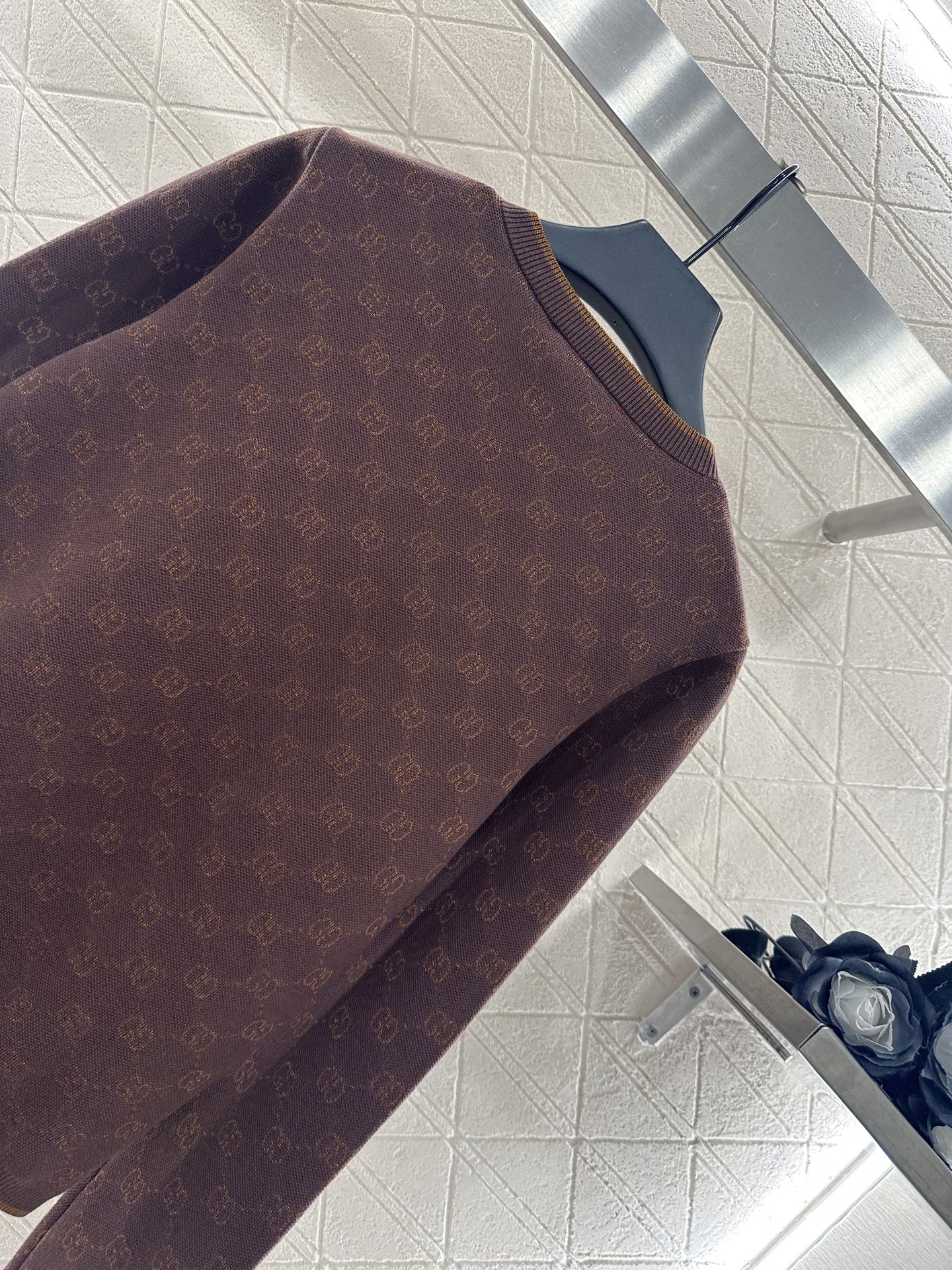 25fw Jacquard knitted cardigan