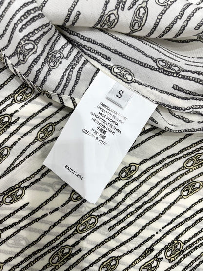 25fw Ribbon tie silk shirt