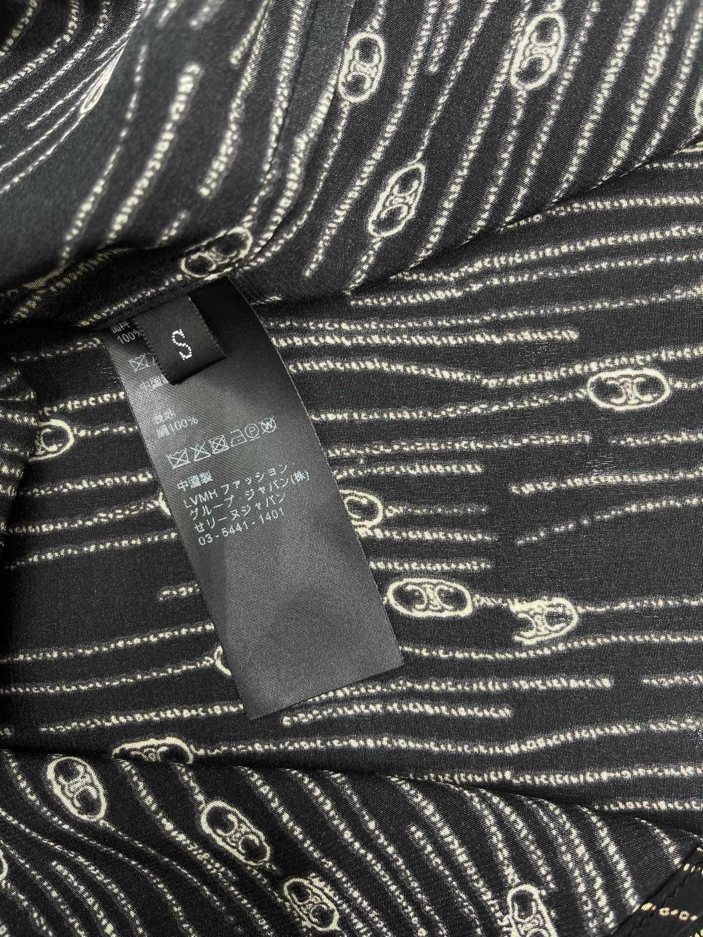 25fw Ribbon tie silk shirt