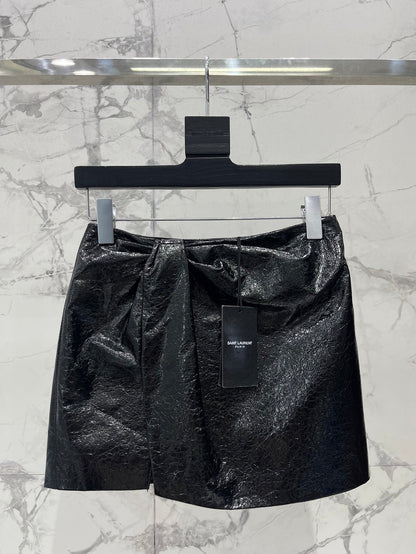 25fw Side slit hip hugging skirt pants