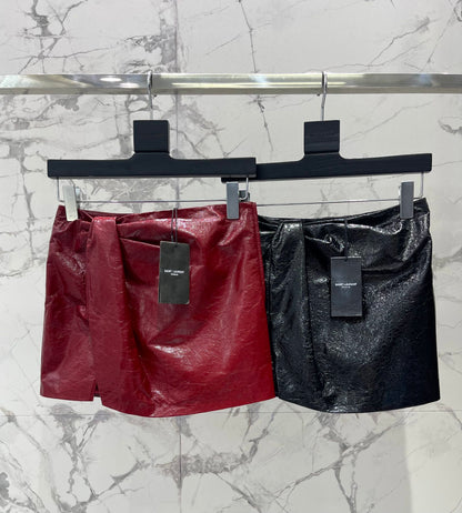 25fw Side slit hip hugging skirt pants