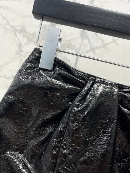 25fw Side slit hip hugging skirt pants