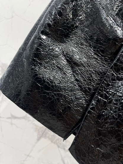 25fw Side slit hip hugging skirt pants